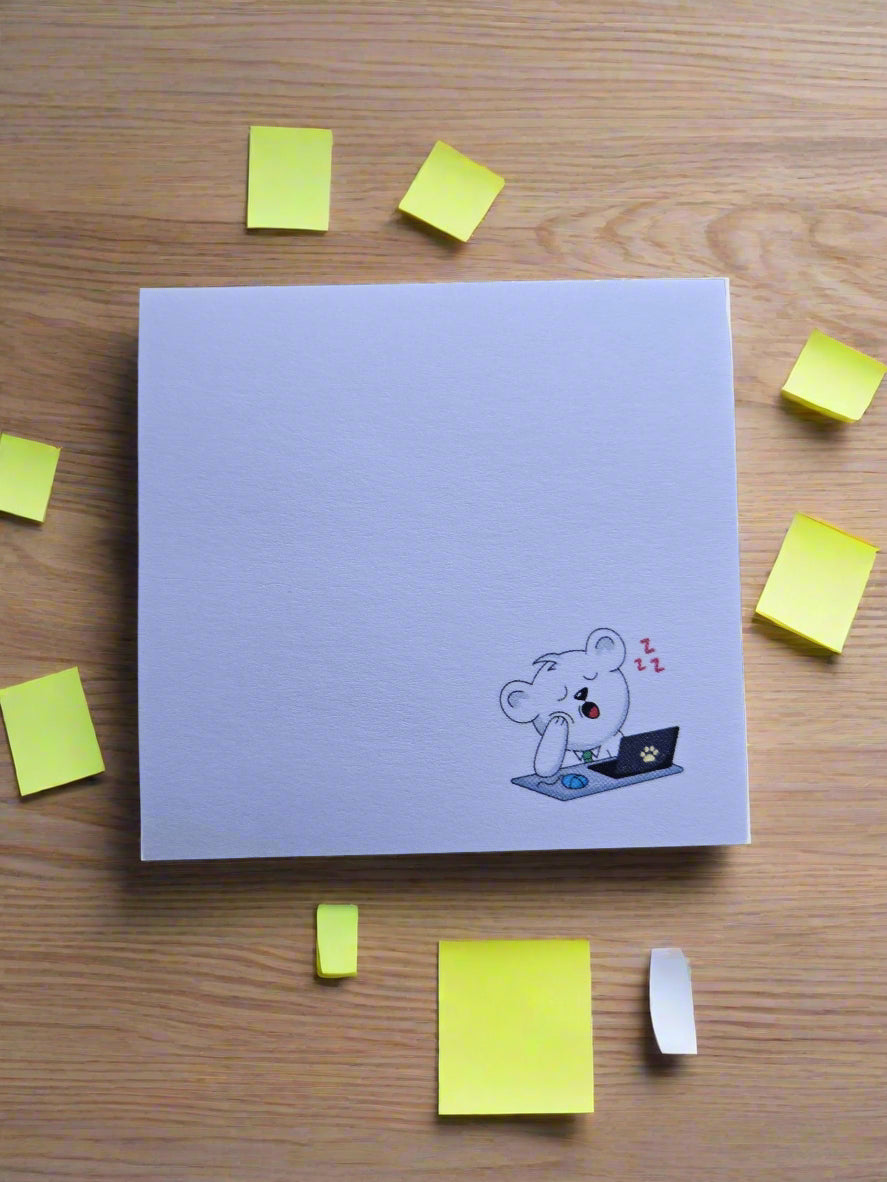 Yawn sticky notes