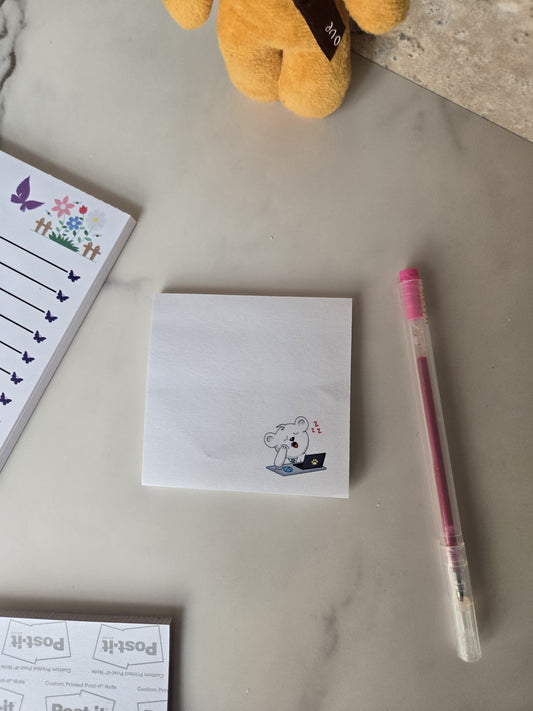 Yawn sticky notes