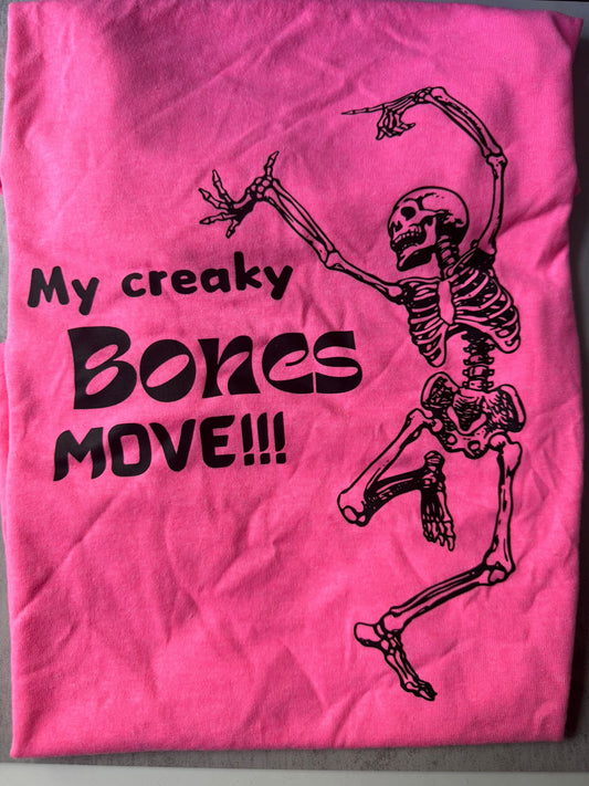 My creaky bones move